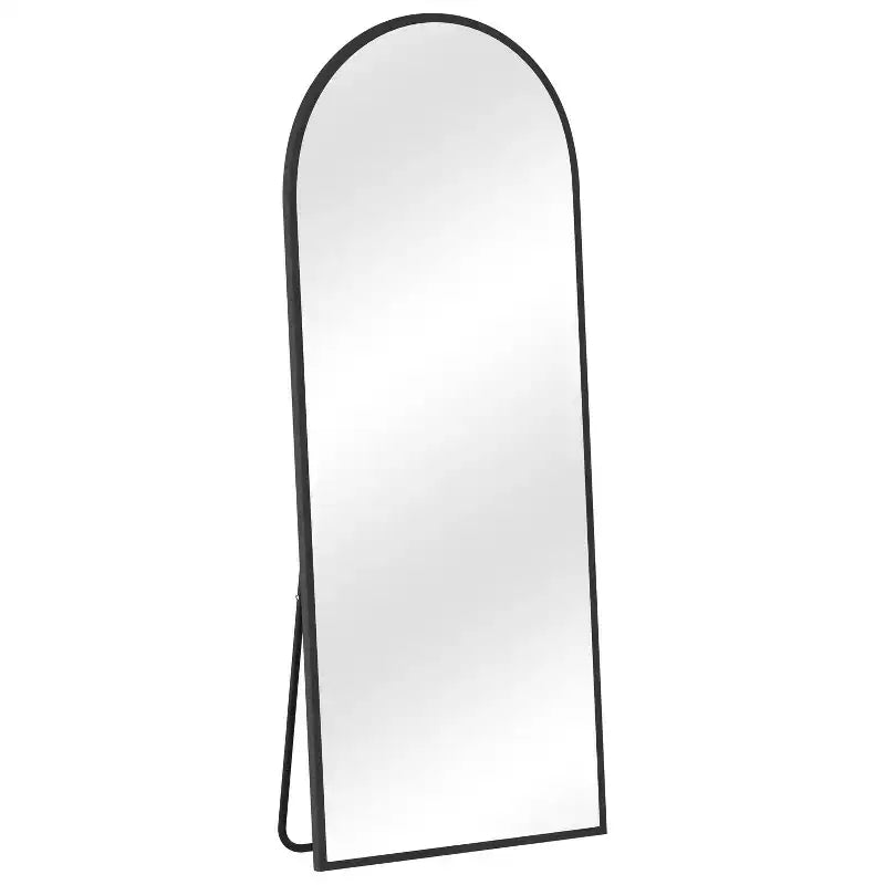 Wooden Right-Angled Arch Full-Length Mirror