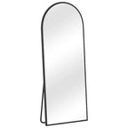 Wooden Right-Angled Arch Full-Length Mirror