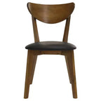 Simple Relax Set of 2 Dining Chairs in Walnut and Black
