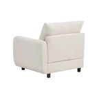 Christopher Knight Home Acker Modern 69 Upholstered Sectional Sofa with Cushions, White