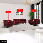 AndMakers 3-Piece Microfiber Living Room Set