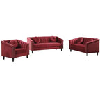 AndMakers 3-Piece Microfiber Living Room Set