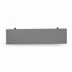 HomeStock X-Style Modern Dining Room Bench with Wood Seat, 60x15x18 Inch, Black/Gray