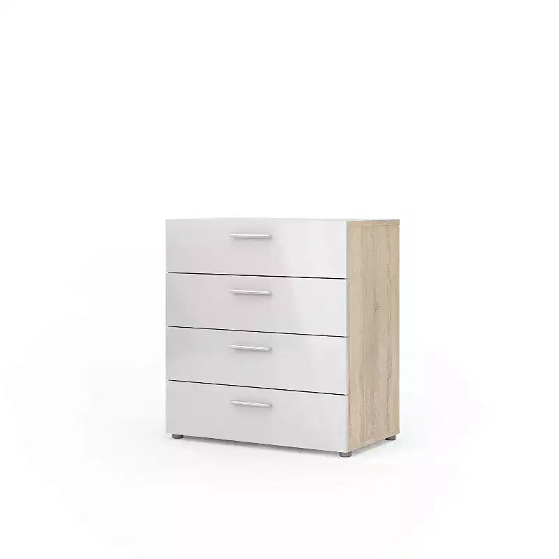 HomeStock 6.57 in.H Particle Board Vertical Dressers with 4 - Drawers in Beige Finish