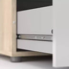HomeStock 6.57 in.H Particle Board Vertical Dressers with 4 - Drawers in Beige Finish