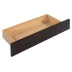 Queen Size Storage Platform Bed with 2 Big Drawers, T-XL Size Trundle and PU Upholstered Backrest, White/Walnut-ModernLuxe