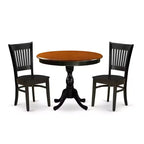 HomeStock Modern Dining Table Set Black Cherry