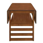 ModernLuxe 5 PCS Extendable Dining Table Set for 4, Dining Set Dinette Kitchen Table Set with Drop Leaves, Storage Shelf, 4 Upholstered Chairs