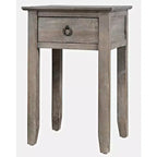 Jofran,Devon Farmhouse Distressed Solid Wood End Table