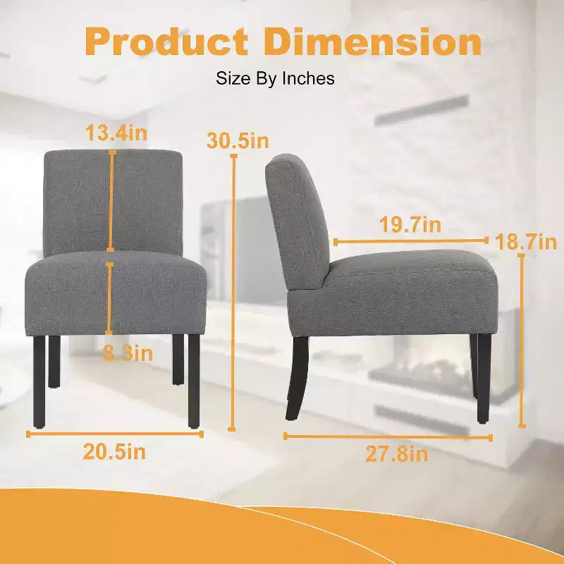 BestMassage Dining Chair Accent Chair with Hardwood Frame and Elegant Design