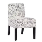 BestMassage Dining Chair Accent Chair with Hardwood Frame and Elegant Design