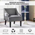 Yaheetech Set of 2 Modern Velvet Accent Chair for Living Room Bedroom
