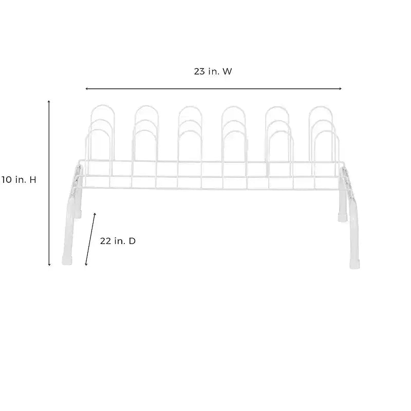 ClosetMaid Lightweight Freestanding Wire Shoe Rack Organizer