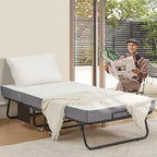 EROMMY Folding Bed, 38''W Folding Bed with Mattress Included, Daybed