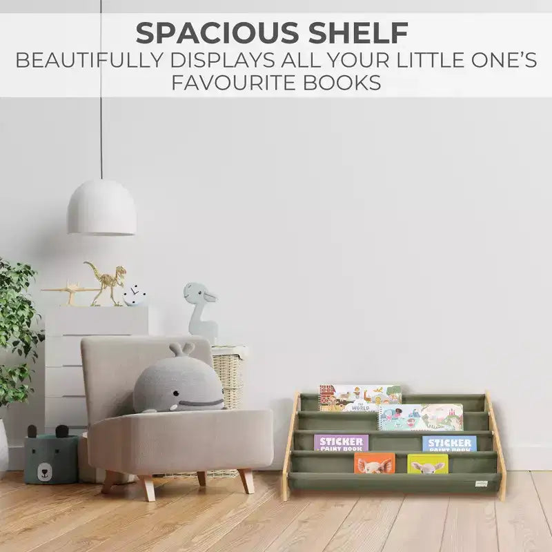 ZICOTO Kids Bookshelf  Decorative Nursery Organizer for Baby Girls, Boys & Montessori Playrooms