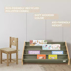 ZICOTO Kids Bookshelf  Decorative Nursery Organizer for Baby Girls, Boys & Montessori Playrooms