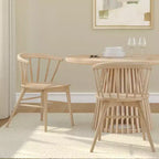 Plank+Beam Set of 2 Dining Chairs, Solid Wood Kitchen Chair