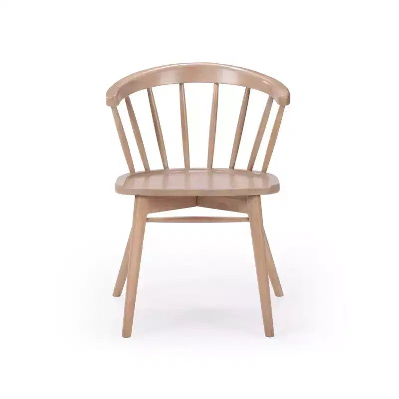 Plank+Beam Set of 2 Dining Chairs, Solid Wood Kitchen Chair