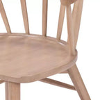 Plank+Beam Set of 2 Dining Chairs, Solid Wood Kitchen Chair