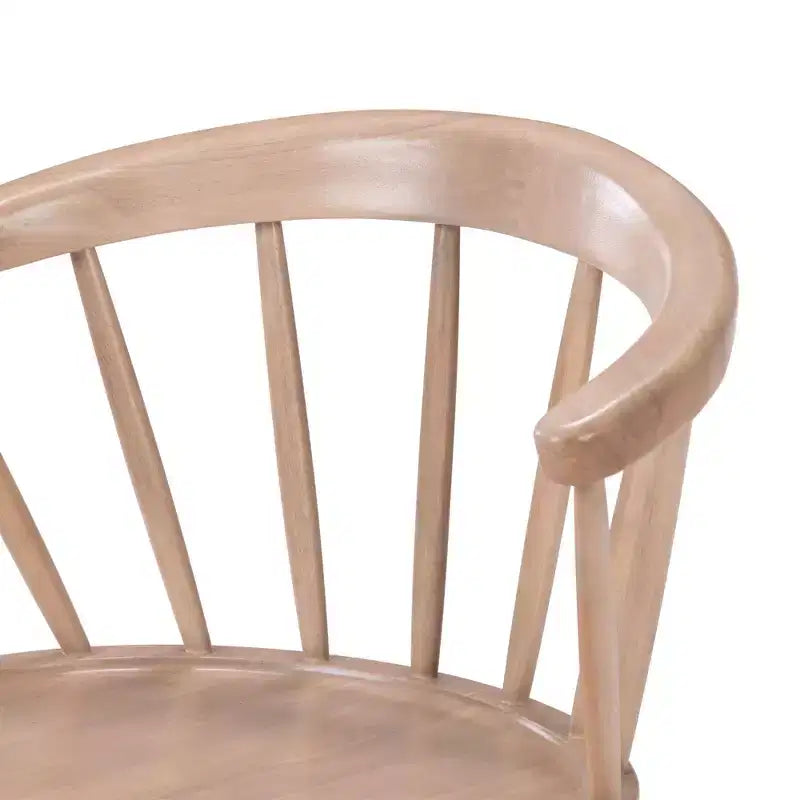 Plank+Beam Set of 2 Dining Chairs, Solid Wood Kitchen Chair