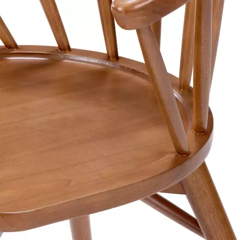 Plank+Beam Set of 2 Dining Chairs, Solid Wood Kitchen Chair