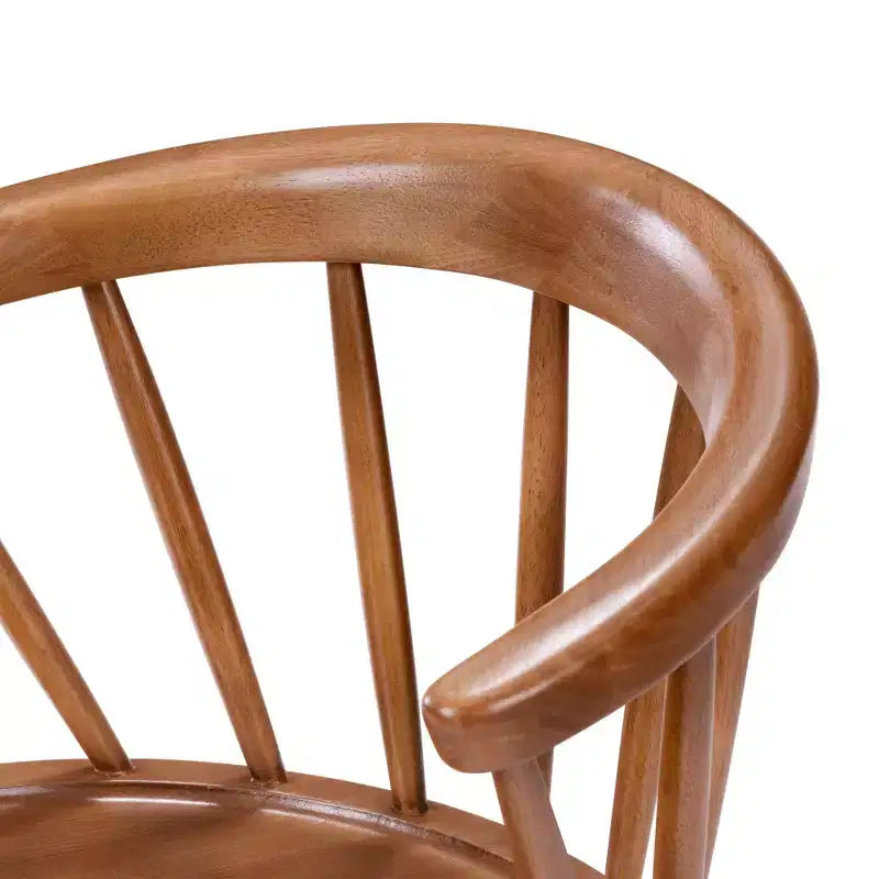 Plank+Beam Set of 2 Dining Chairs, Solid Wood Kitchen Chair