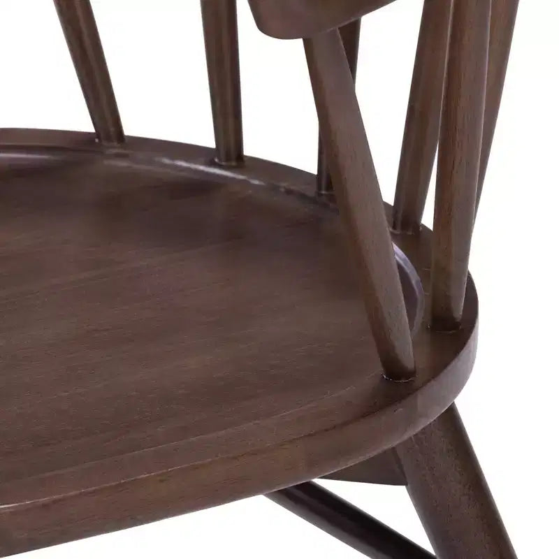 Plank+Beam Set of 2 Dining Chairs, Solid Wood Kitchen Chair