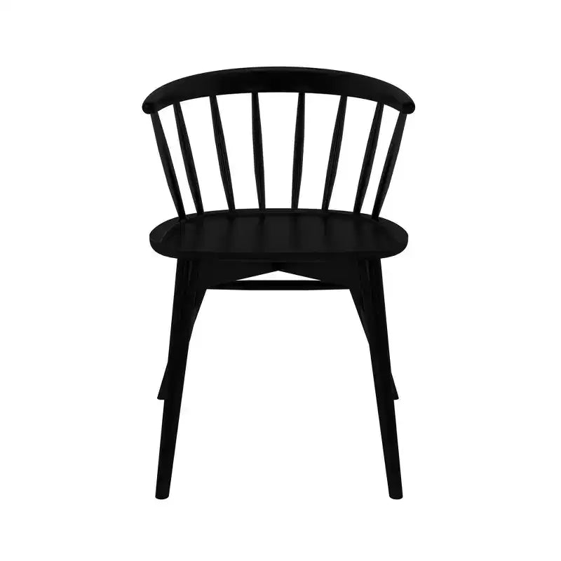 Plank+Beam Set of 2 Dining Chairs, Solid Wood Kitchen Chair