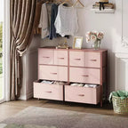 Commode à 8 tiroirs GALAXHERO, commode de rangement large en tissu pour chambre à coucher, placard, entrée