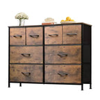 Commode à 8 tiroirs GALAXHERO, commode de rangement large en tissu pour chambre à coucher, placard, entrée