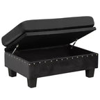 Whisen 105 L-Shaped Modern Sectional with Storage Ottoman & 2 Pillows