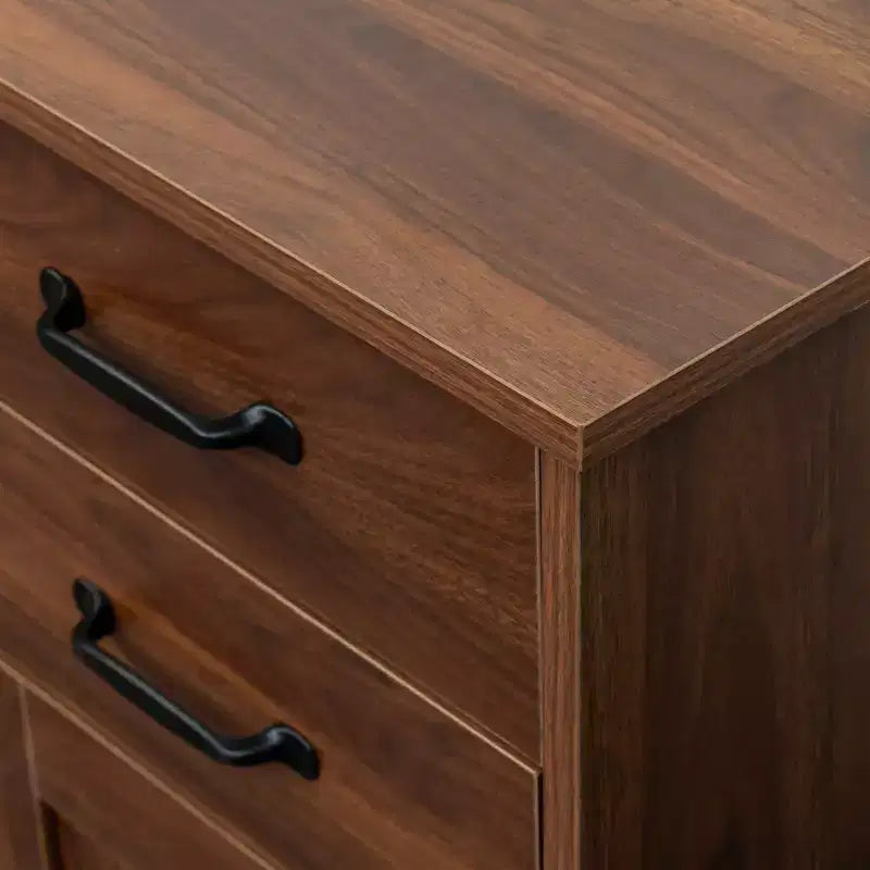 CLIHOME 3 Doors Modern Wood Buffet Sideboard, Entryway Serving Storage Cabinet, Dining Room Console
