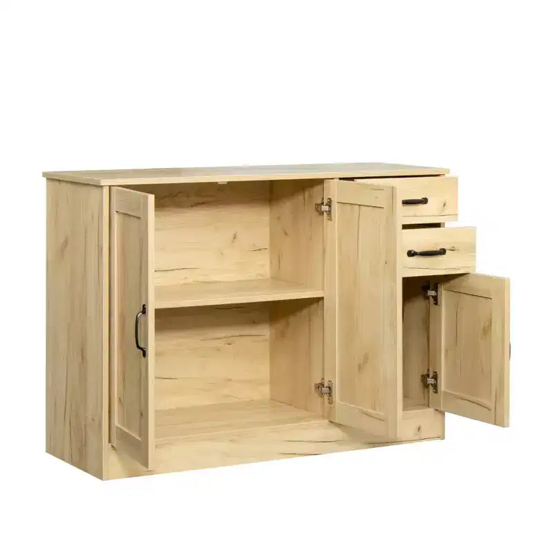 CLIHOME 3 Doors Modern Wood Buffet Sideboard, Entryway Serving Storage Cabinet, Dining Room Console