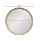 D20x1.5Transitional Decor Style Mango Wood Wall Mirror Wall Decor with Frame of Solid Mango Wood for Bathroom