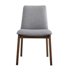 GDFStudio Lucia Modern Wood and Fabric Upholstered Dining Chair(Set of 2)