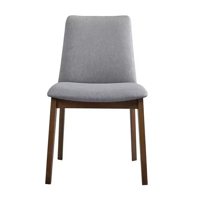 GDFStudio Lucia Modern Wood and Fabric Upholstered Dining Chair(Set of 2)