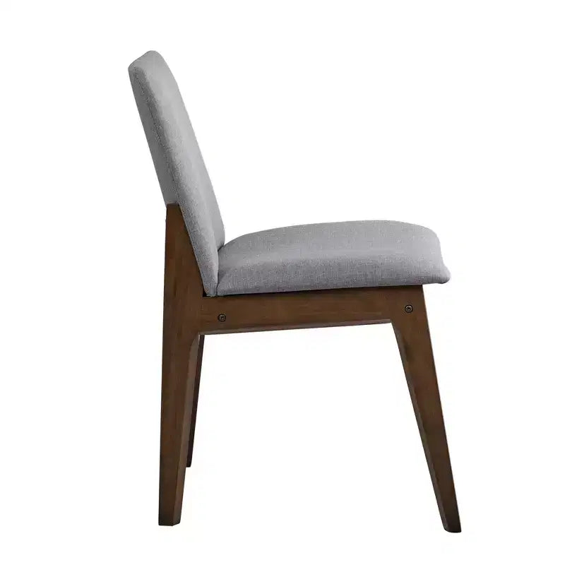 GDFStudio Lucia Modern Wood and Fabric Upholstered Dining Chair(Set of 2)