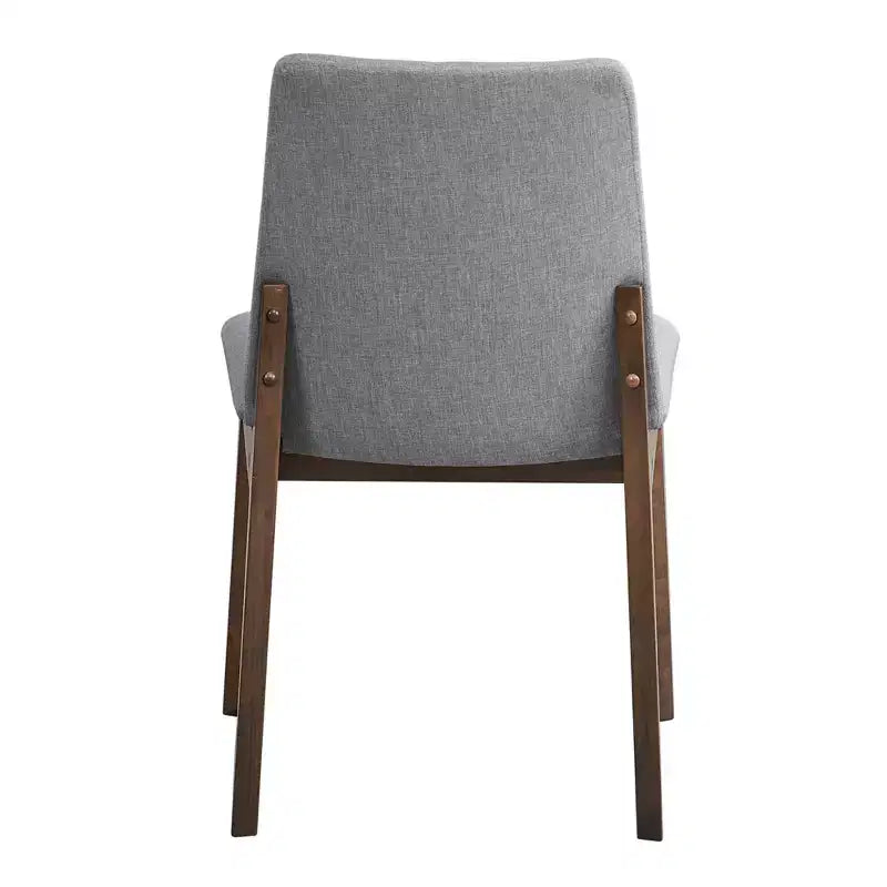 GDFStudio Lucia Modern Wood and Fabric Upholstered Dining Chair(Set of 2)