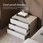 Luck Live Modern 3 drawer bedside table, which is 31.4 inches in size, can be used as a storage cabinet in both the bedroom and the living room.