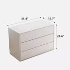 Luck Live Modern 3 drawer bedside table, which is 31.4 inches in size, can be used as a storage cabinet in both the bedroom and the living room.