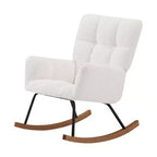 Okak Modern Glider Arm Chair,High Back Comfy Rocking Chair for Living Room,Office,Nursing,Reading