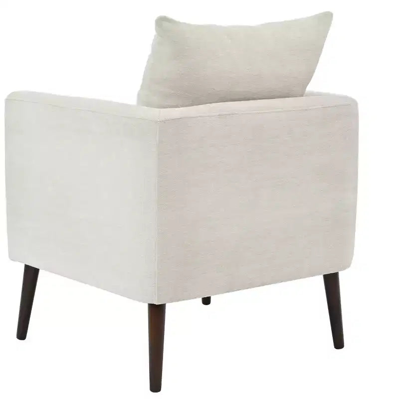 Okak Accent Chairs for Bedroom, Modern Upholstered Armchair, Mid Century Fabric Lounge Chair, Comfortable Reading Chair with Wood Legs