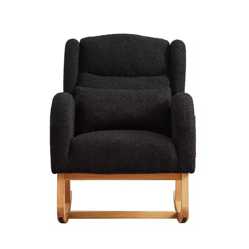 Okak Modern Accent Chair for Living Room, 27.2W Modern Accent High Backrest Lounge Arm Rocking Chair, Two Side Pocket