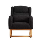 Okak Modern Accent Chair for Living Room, 27.2W Modern Accent High Backrest Lounge Arm Rocking Chair, Two Side Pocket