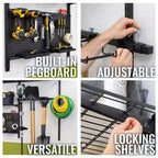 Teal Triangle G-Tool Pro | Adjustable Wall Storage System | Holds 500 lbs