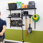 Teal Triangle G-Tool Pro | Adjustable Wall Storage System | Holds 500 lbs