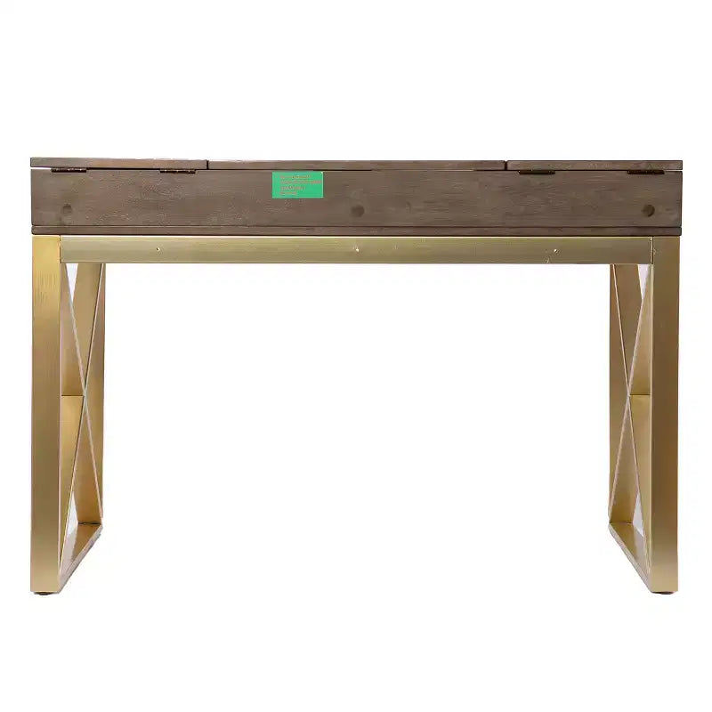 Bardmont Two-Tone Desk with Storage - Grey - SEI