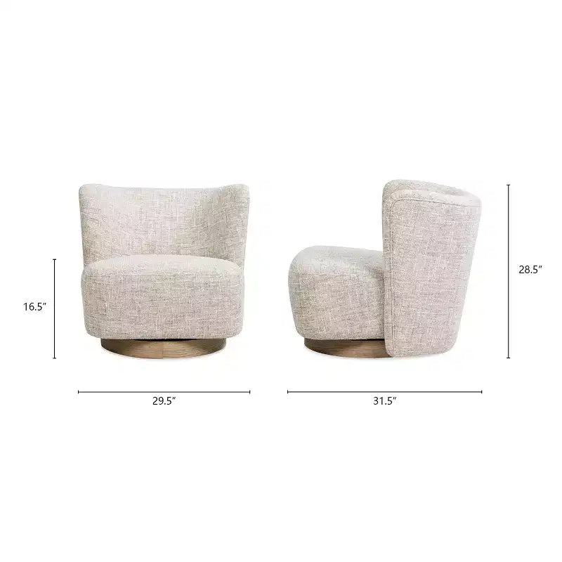 Christopher Knight Home Spenser Modern 31.5 Chenille Upholstered Swivel Chair