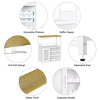 DobleePy Bar cabinets, wine cabinets, sideboards, adjustable shelves, suitable for small bar cabinets in kitchens and restaurants,Retro color