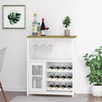 DobleePy Bar cabinets, wine cabinets, sideboards, adjustable shelves, suitable for small bar cabinets in kitchens and restaurants,Retro color